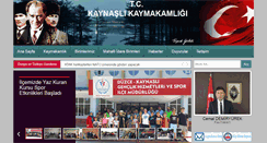Desktop Screenshot of kaynasli.gov.tr